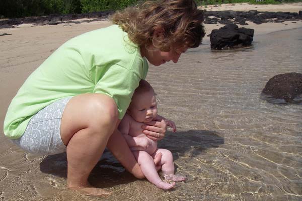 first ocean dip