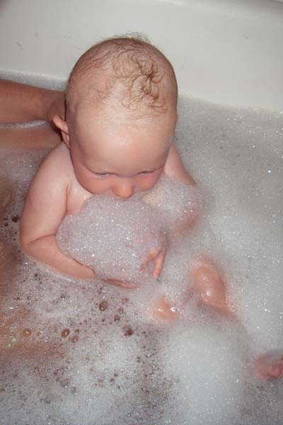 eating bubble-bath