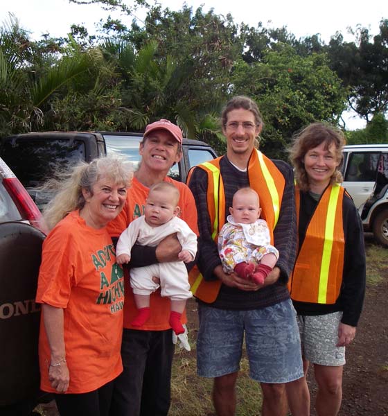 with Fern, Michael, and their granddaughter Lea