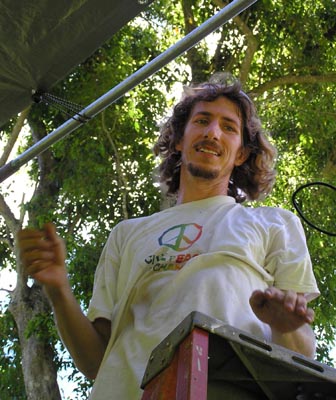 Andy on the ladder